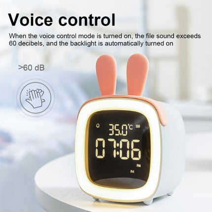 Cartoon Deer Shape Children Snooze Multifunctional USB Rechargeable Student LED Alarm Clock