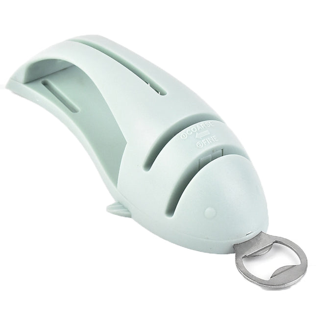 Multi-Function Fish Shape Knife Sharpener Tool Holder Diamond Tungsten Steel Knife Sharpener, Green, Pink, Black - DealBuddy