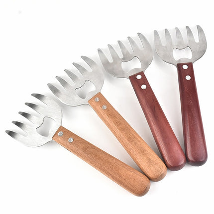 2 PCS  Bear Claw Meat Divider Barbecue Tool Multifunctional Meat Shredder, Primary Colors, Red - DealBuddy