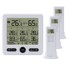 Three Dragged Multi-Function Wireless Thermometer And Hygrometer Indoor And Outdoor High-Precision Thermometer With Color Alarm - DealBuddy