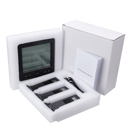 Three Dragged Multi-Function Wireless Thermometer And Hygrometer Indoor And Outdoor High-Precision Thermometer With Color Alarm - DealBuddy