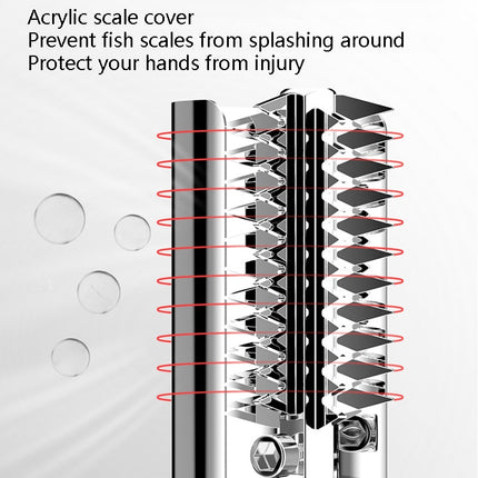 Electric Fish Scale Scraper Household Use Scraping Tool, CN Plug, Red, Black - DealBuddy
