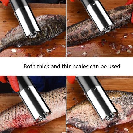 Electric Fish Scale Scraper Household Use Scraping Tool, CN Plug, Red, Black - DealBuddy