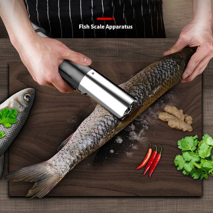 Electric Fish Scale Scraper Household Use Scraping Tool, CN Plug, Red, Black - DealBuddy