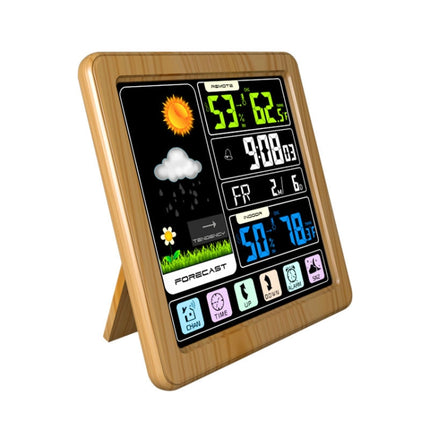 TS-3310 Wireless Weather Clock Multifunctional Color Screen Clock Creative Home Touch Screen Thermometer - DealBuddy