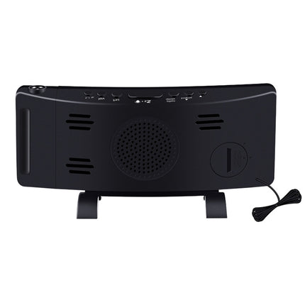 Three-color Projection Radio Alarm Clock USB Digital Alarm Clock Thermometer & Hygrometer