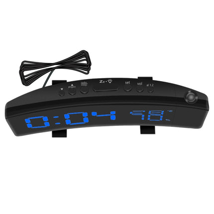 Three-color Projection Radio Alarm Clock USB Digital Alarm Clock Thermometer & Hygrometer