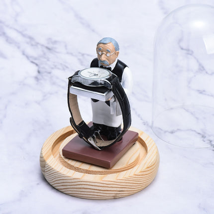 Watch Shelf Support Decorative Ornaments Watch Storage Box Display Stand, Large Old Butler + Black Cover, Small Astronaut + Black Cover, Large Astronaut  + Black Cover, Small Old Butler + White Cover, Large Old Butler + White Cover                     ... - DealBuddy