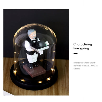 Watch Shelf Support Decorative Ornaments Watch Storage Box Display Stand, Large Old Butler + Black Cover, Small Astronaut + Black Cover, Large Astronaut  + Black Cover, Small Old Butler + White Cover, Large Old Butler + White Cover                     ... - DealBuddy