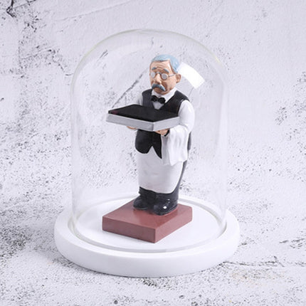 Watch Shelf Support Decorative Ornaments Watch Storage Box Display Stand, Large Old Butler + Black Cover, Small Astronaut + Black Cover, Large Astronaut  + Black Cover, Small Old Butler + White Cover, Large Old Butler + White Cover                     ... - DealBuddy