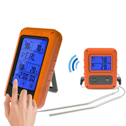 Wireless Food Thermometer Household Touch Screen BBQ Dual-Channel Kitchen  Thermometer - DealBuddy