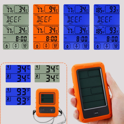 Wireless Food Thermometer Household Touch Screen BBQ Dual-Channel Kitchen  Thermometer - DealBuddy