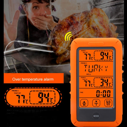Wireless Food Thermometer Household Touch Screen BBQ Dual-Channel Kitchen  Thermometer - DealBuddy