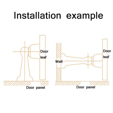 Punch-Free Stainless Steel Thickened Strong Magnetic Door Stopper