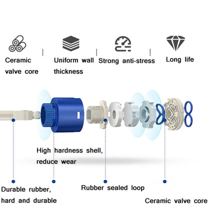 Universal Swivel Faucet Bathroom Hot & Cold Dual-Out Mode Faucet