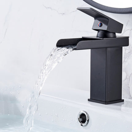 Bathroom Wide Mouth Faucet Square Sink Single Hole Basin Faucet - DealBuddy