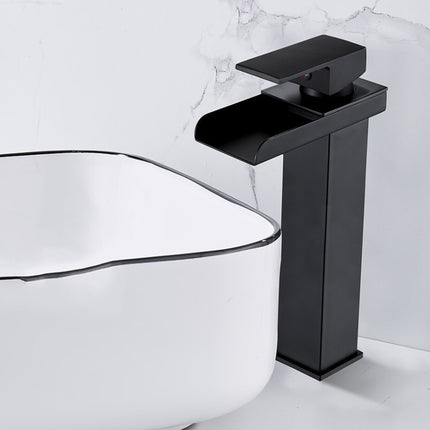 Bathroom Wide Mouth Faucet Square Sink Single Hole Basin Faucet - DealBuddy
