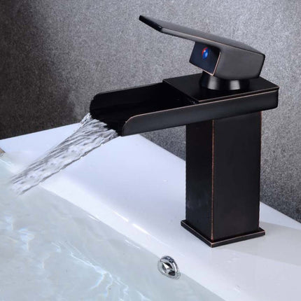 Bathroom Wide Mouth Faucet Square Sink Single Hole Basin Faucet - DealBuddy