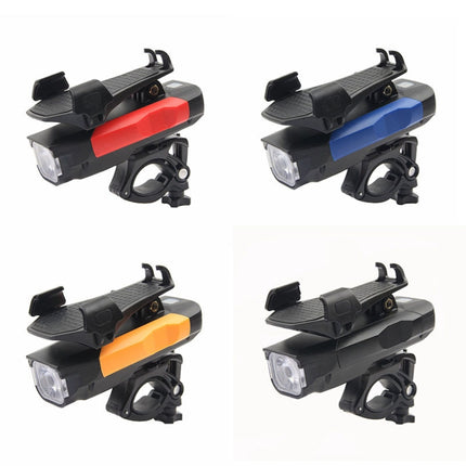 500LM Bicycle Light Mobile Phone Holder Multi-Function Riding Front Light With Horn