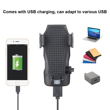 500LM Bicycle Light Mobile Phone Holder Multi-Function Riding Front Light With Horn