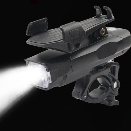 500LM Bicycle Light Mobile Phone Holder Multi-Function Riding Front Light With Horn