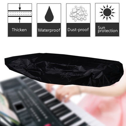 Water-Repellent Opening Electronic Keyboard Cover Oxford Cloth Dust Cover Drawstring Keyboard Instrument Cover