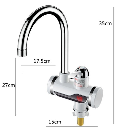 Kitchen Instant Electric Hot Water Faucet Hot & Cold Water Heater EU Plug, Lamp Display Lower Water Inlet, Lamp Display Side Water Inlet, Lamp Display Leakage Protection Lower Water Inlet, Lamp Shows Leakage Protection Side Water Inlet                 ... - DealBuddy