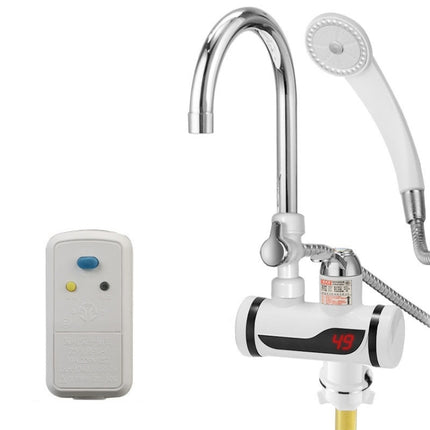 Kitchen Instant Electric Hot Water Faucet Hot & Cold Water Heater EU Plug, Lamp Display Lower Water Inlet, Lamp Display Side Water Inlet, Lamp Display Leakage Protection Lower Water Inlet, Lamp Shows Leakage Protection Side Water Inlet                 ... - DealBuddy