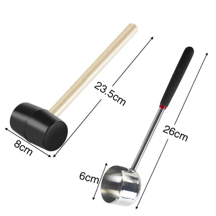 304 Stainless Steel Coconut Opener Tool Coconut Shell Shaving Tool Set, 2 in 1 Coconut Opener - DealBuddy