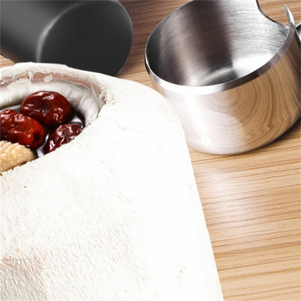 304 Stainless Steel Coconut Opener Tool Coconut Shell Shaving Tool Set, 2 in 1 Coconut Opener - DealBuddy