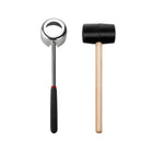 304 Stainless Steel Coconut Opener Tool Coconut Shell Shaving Tool Set, 2 in 1 Coconut Opener - DealBuddy