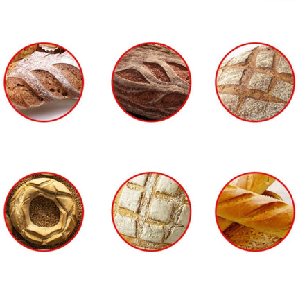 Bread Trimming French Stick Cutting Knife Dough Bisector Curved Stainless Steel Dough Cutter With Wooden Handle