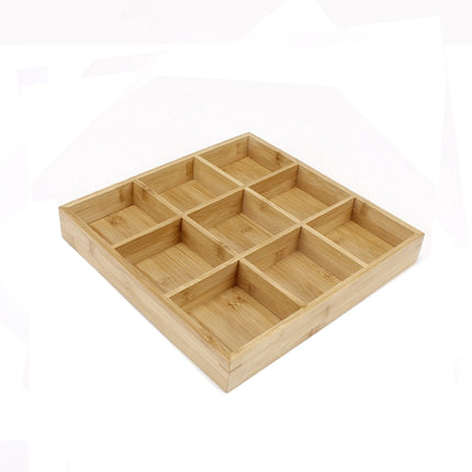 Hot Pot Bamboo Plate Compartmental Platter Vegetable Wood Tray Set, Large Nine Grid Plate, Six Grid Plate, Large Four Grid Bamboo Plate, Medium Four Grid Bamboo Plate, Small Four Grid Bamboo Plate, Three Grid Bamboo Plate, Two Grid Plate               ... - DealBuddy