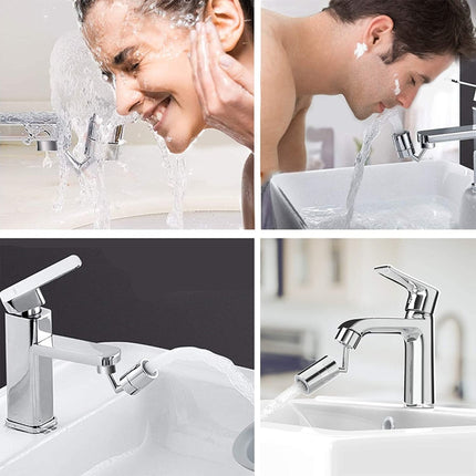 720-Degree Universal Rotating Faucet Anti-Splash Spout Filter Dual-Function Faucet, Two Sections - DealBuddy