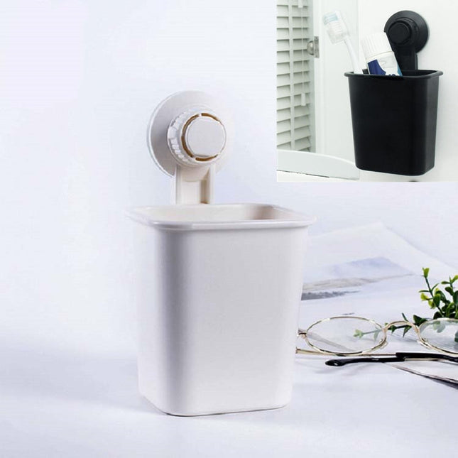 Suction Wall Toothpaste Toothbrush Holder Bathroom Shelf