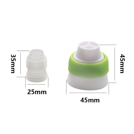 13pcs / Set Pastry Nozzles Coupler Icing Piping Tips Sets Stainless Steel Rose Cream Bakeware