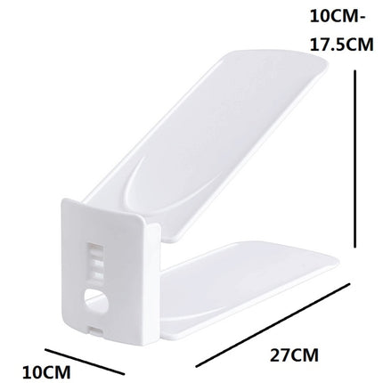 Double-Layer Adjustable Shoe Bracket Household Dustproof Shoe Storage Rack