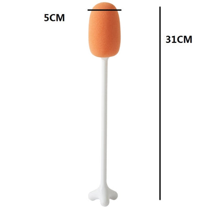 Long Handle Vertical Cup Brush Baby Bottle Sponge Cleaning Brush, Length: 29cm