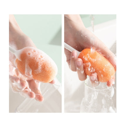 Long Handle Vertical Cup Brush Baby Bottle Sponge Cleaning Brush, Length: 29cm