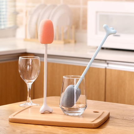 Long Handle Vertical Cup Brush Baby Bottle Sponge Cleaning Brush, Length: 29cm