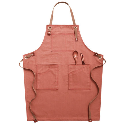 Household Denim Apron Barista Floral Tea Shop Barber Work Clothes, Adult Version, for Children 47cm, for Children 57cm - DealBuddy