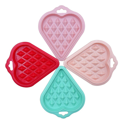 5 in 1 Food Grade Silicone Waffle Mold Kitchen Cake Set Baking Supplies, Red, Green, Beige, Pink - DealBuddy