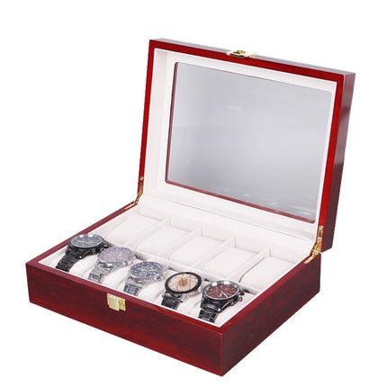 Wooden Baking Paint Watch Box Jewelry Storage Display Box
