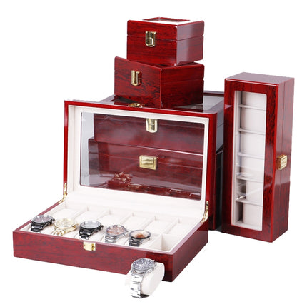 Wooden Baking Paint Watch Box Jewelry Storage Display Box