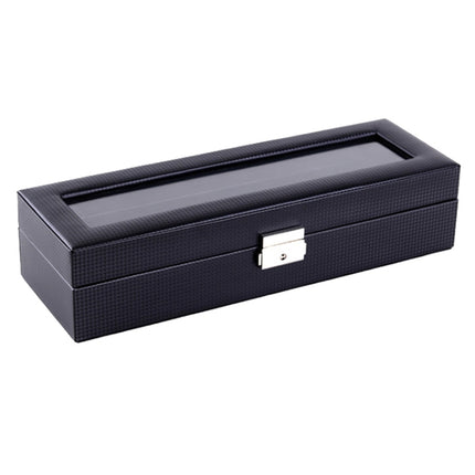 Woven Pattern PU Leather Watch Box Jewelry Storage Display Box