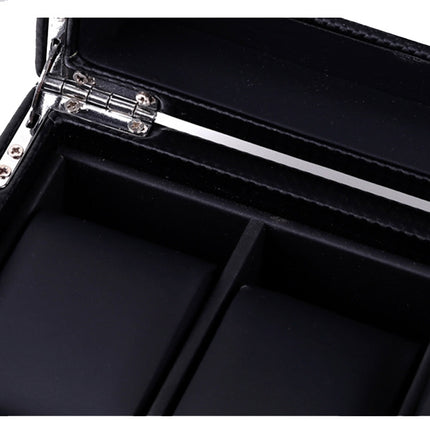 Woven Pattern PU Leather Watch Box Jewelry Storage Display Box