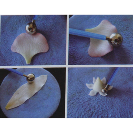 4 in 1 Stainless Steel Spherical Carving Group Pill Stick Fondant Clay Colored Clay Carving Tool Set, Blue, Green, Purple - DealBuddy