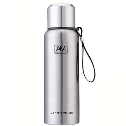 304 Stainless Steel Insulated Mug Large Capacity Sports Water Cup Outdoor Travel Pot, 500ml, 750ml, 1000ml, 1500ml