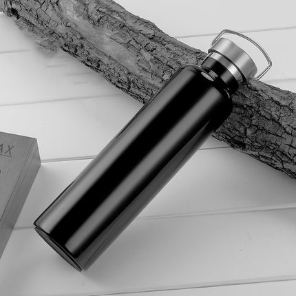 304 Vacuum Stainless Steel Vacuum Flask Double-Layer Large-Capacity Outdoor Water Bottle Mountaineering Sports Bottle - DealBuddy
