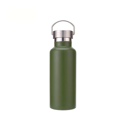 304 Vacuum Stainless Steel Vacuum Flask Double-Layer Large-Capacity Outdoor Water Bottle Mountaineering Sports Bottle - DealBuddy